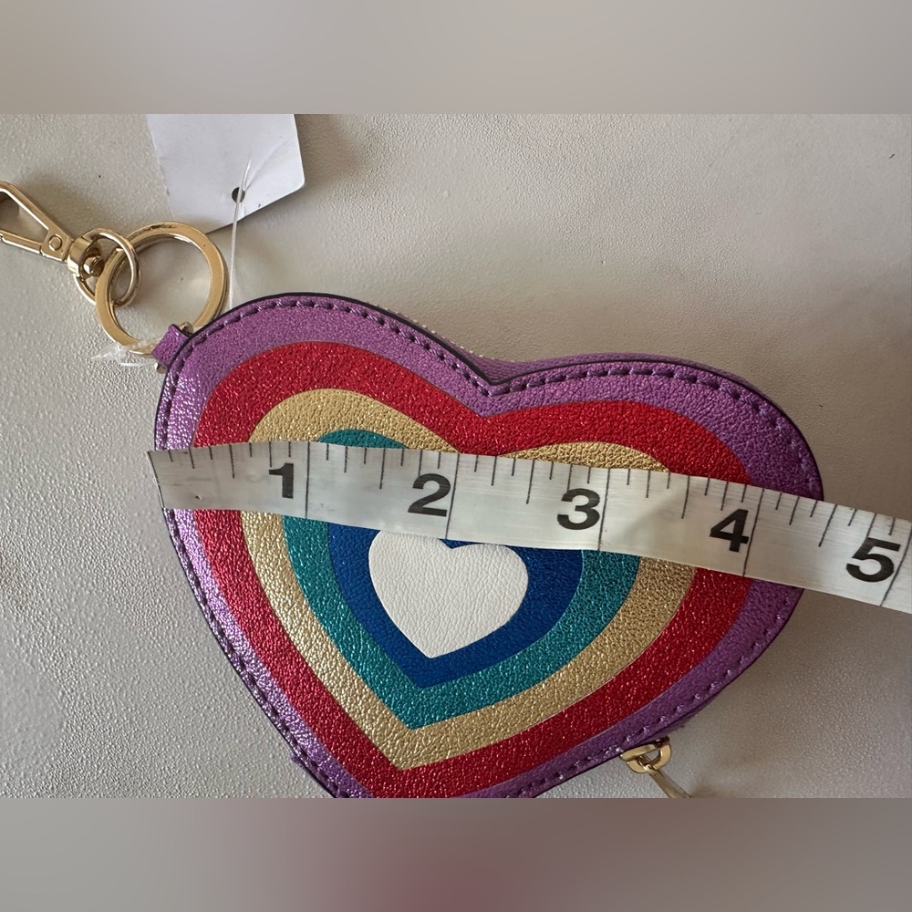 Aldo Multicolor Heart Coin‎ Pouch - Picture 6 of 7